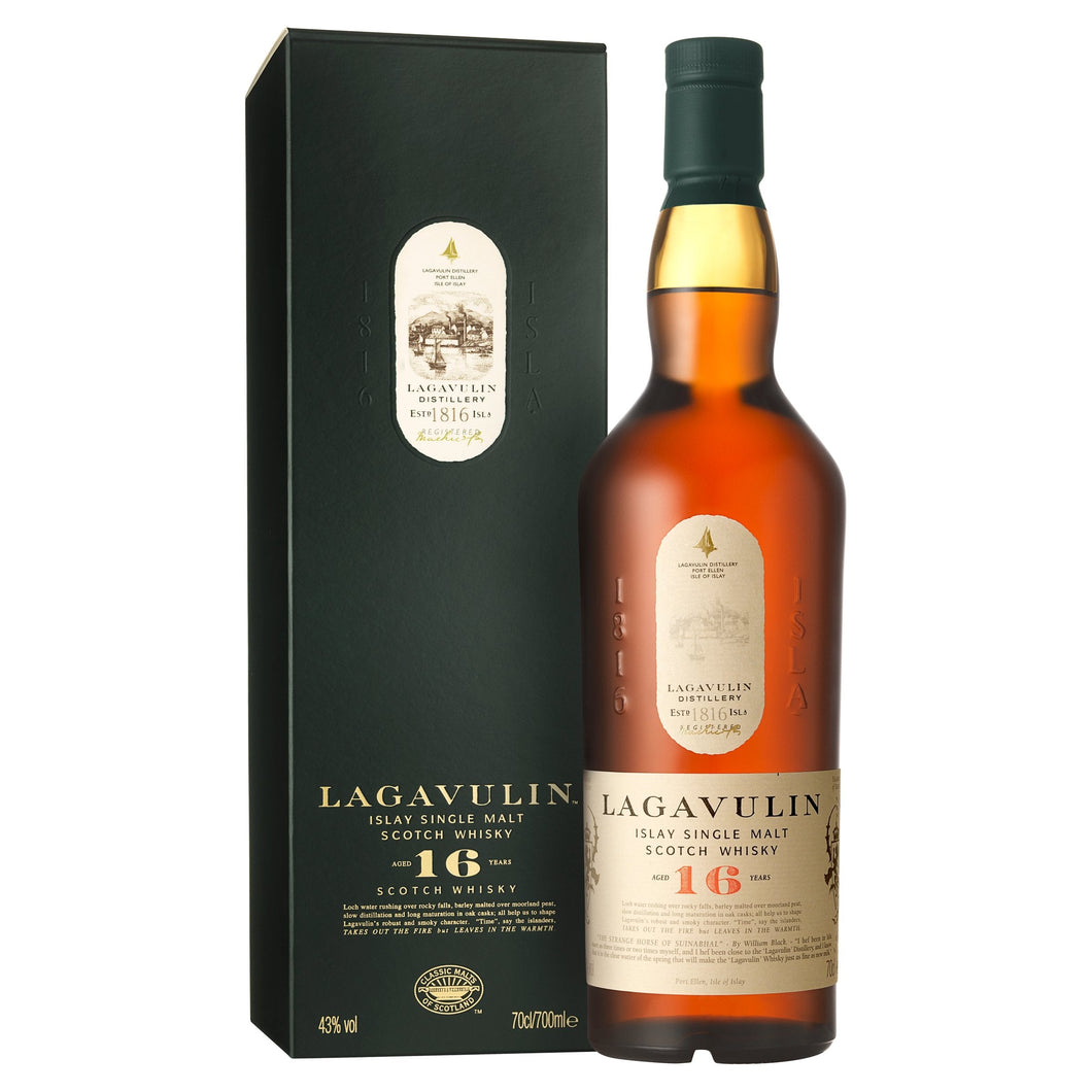 Lagavulin 16 Year Old Single Malt Scotch Whisky, 70cl